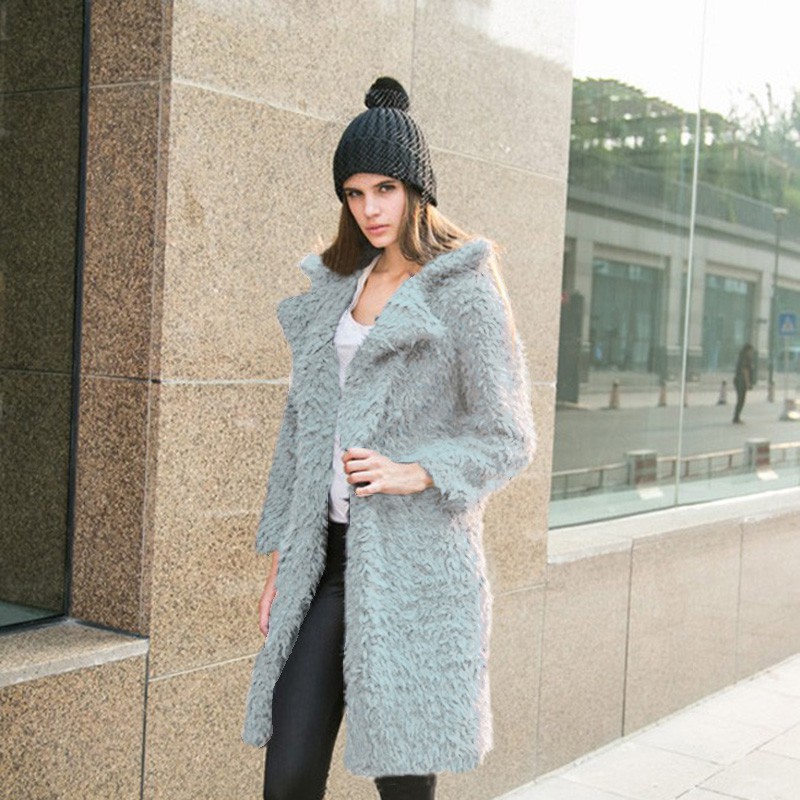 Winter Coat Women's Tall Long Jacket Faux Fur Warm Parka Outwear ...